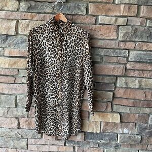 EQUIPMENT Leopard Print Long Sleeve Top